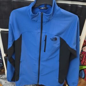 The North Face Men's Lightest Blue Black Jacket Size Large